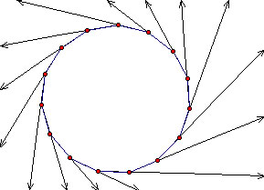 15-gon with exterior angles
