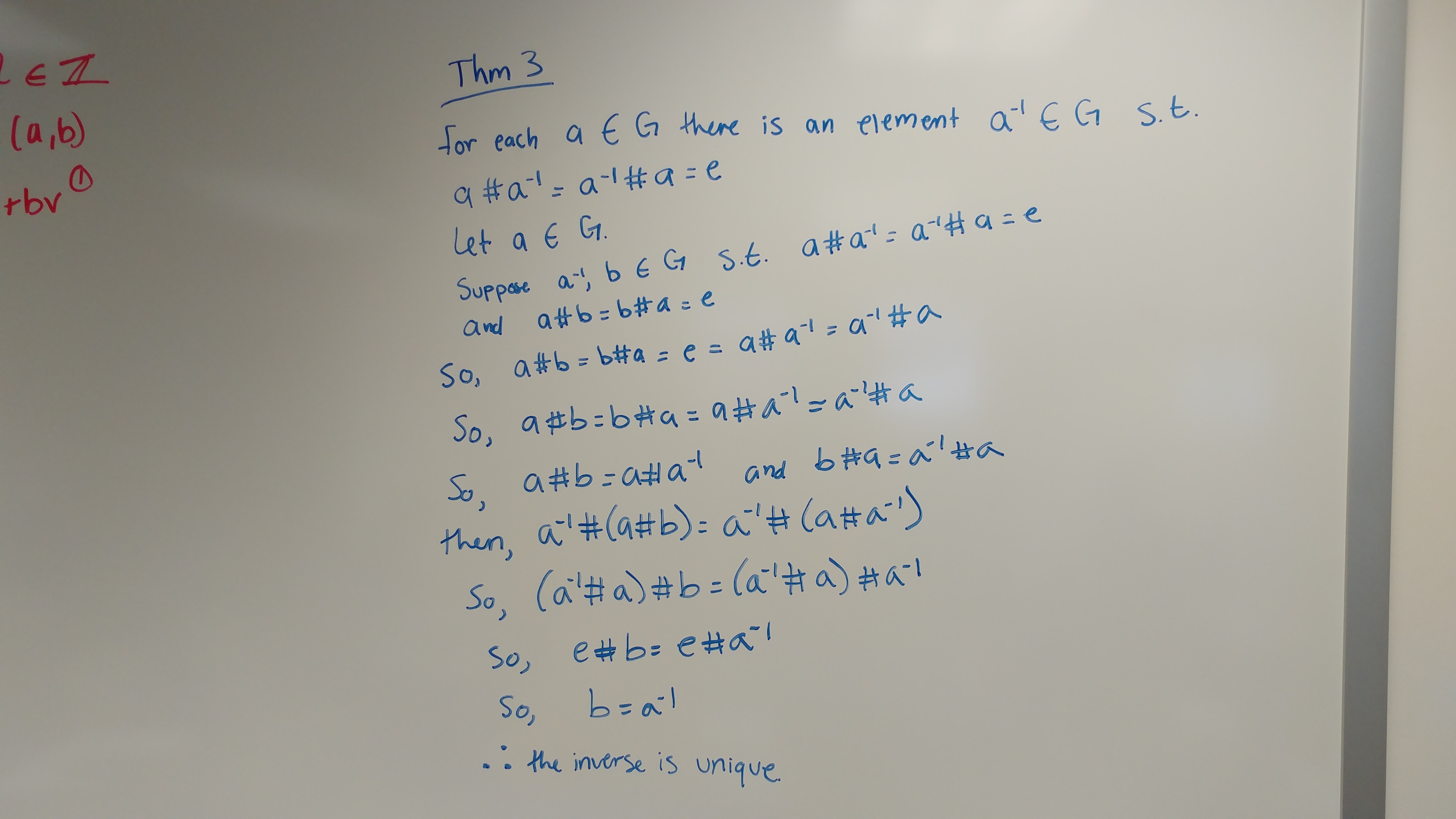 Proof of a theorem