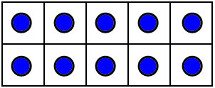 10 frame showing 10