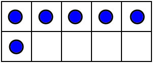 10 frame showing 6